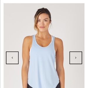 Glyder Ice Blue Bend Tank - NWT - XS